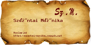 Szántai Mónika névjegykártya